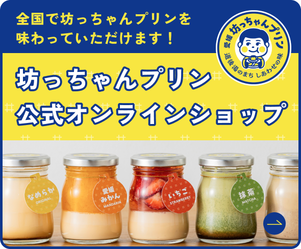 愛媛坊っちゃんプリン | 愛媛・松山のプリン専門店